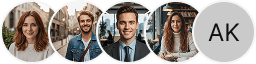 Several investor profile avatars displayed on a Frost Kapitmere trading review block
